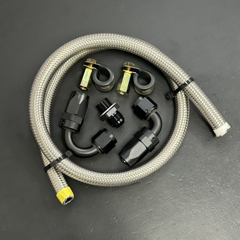 911 Turbo Braided Oil Scavenge Line (long)