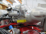 Throttle Body for DBW / e-Gas / e-Throttle Media -- installed on 3.2 Carrera intake manifold -- shown with fabrication sleeve (additional cost item) -- TurboKraft in-house EFI 930 Turbo build