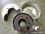 TurboKraft's stainless turbocharger turbine heat shield for Garrett GTR  midframe turbochargers